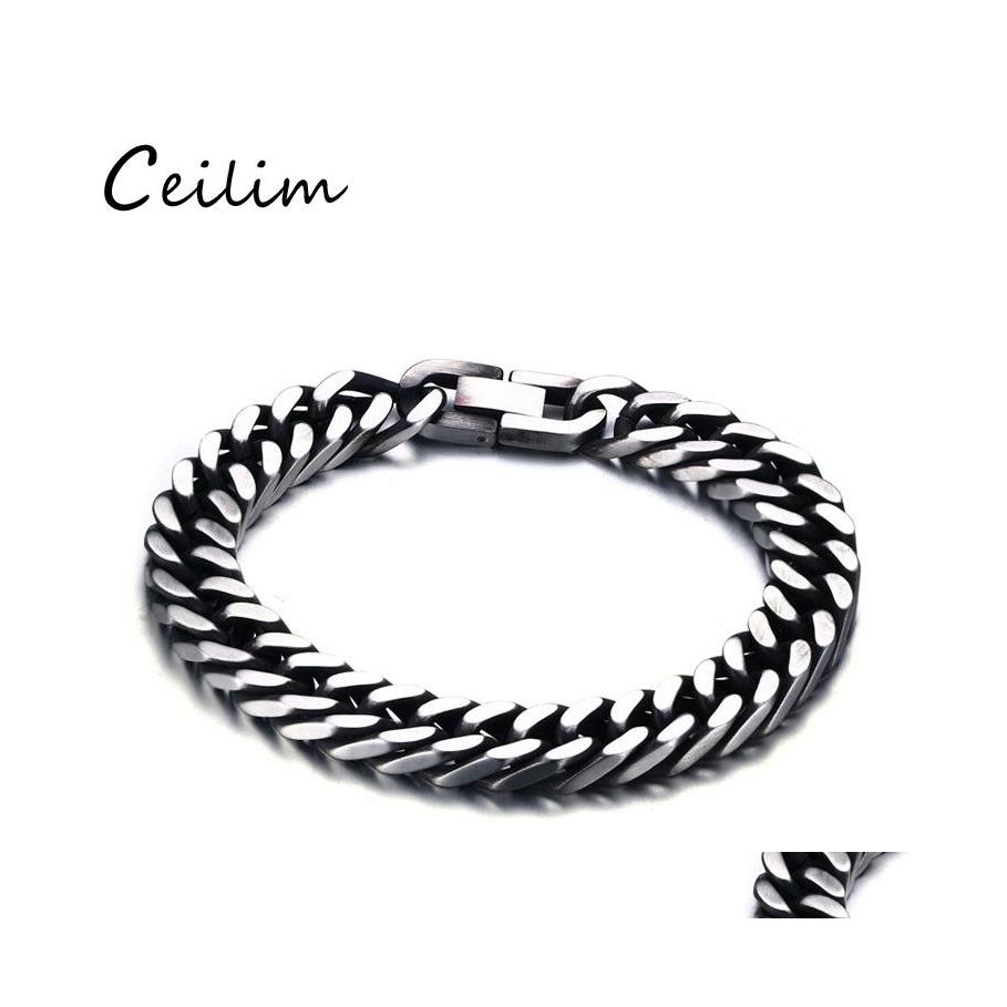 Link Chain Fashion Design Jewelry European Punk Rock Steam Link Mens Bracelets Chunky Accessories Stainless Steel For Boys Gift Dro Otc2D
Link Chain Fashion Design Jewelry European Punk Rock Steam Link Mens Bracelets Chunky Accessories Stainless Steel For Boys Gift Dro Otc2D