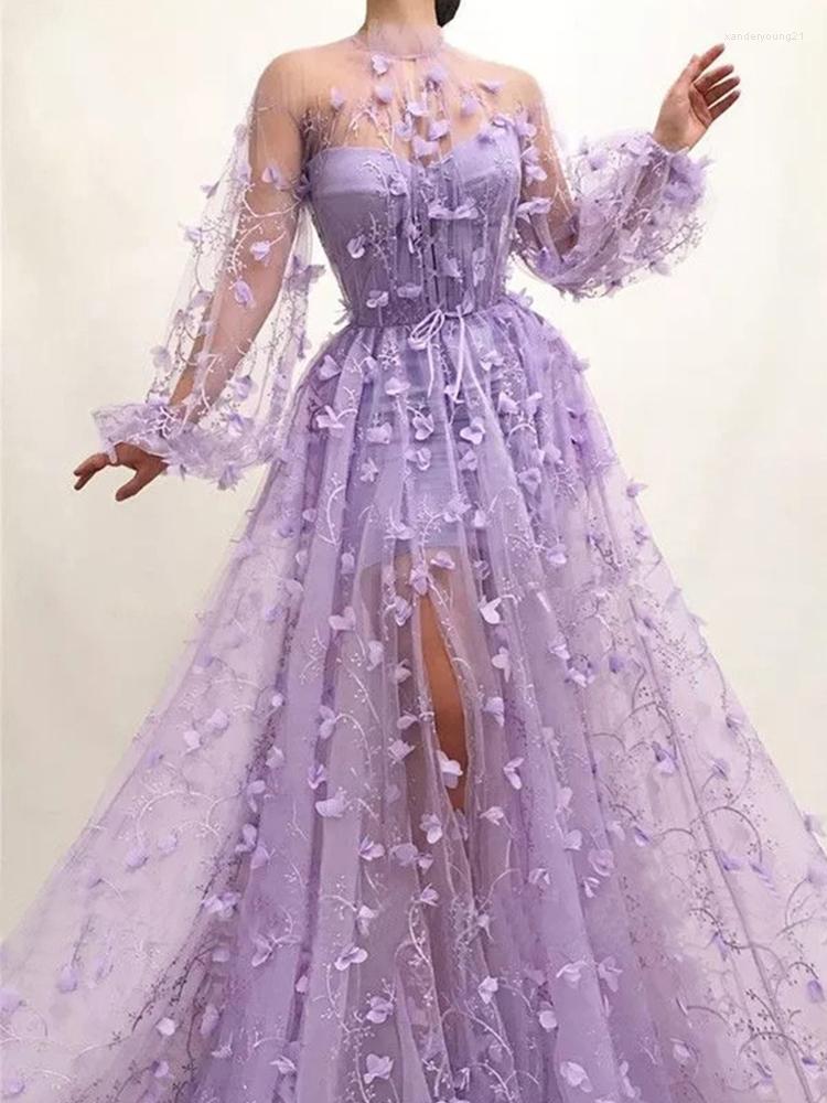 Party Dresses 2023 Autumn Long Sleeve Purple Appliques Slim Prom Dress Fashion Ball Gown Hollow Out Full Length Bridal Wedding Vestidos
Party Dresses 2023 Autumn Long Sleeve Purple Appliques Slim Prom Dress Fashion Ball Gown Hollow Out Full Length Bridal Wedding Vestidos