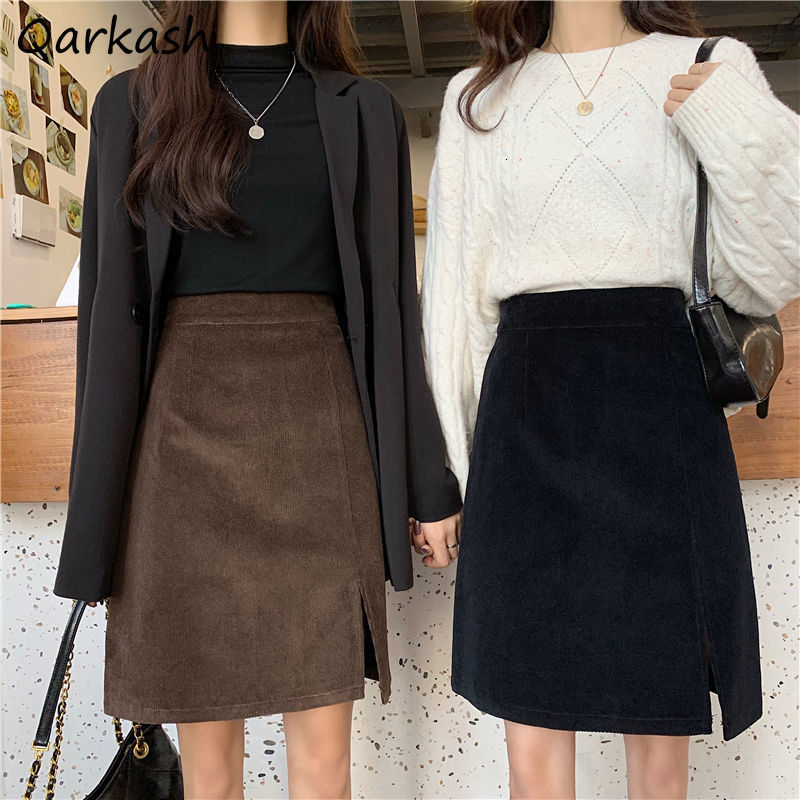 Skirts Women -4XL Colleges Fashion Mujer Faldas Casual Daily Pure Ulzzang Corduroy Thicker Fall Warm Cozy Simple Vintage 230202, Black no lining
Skirts Women -4XL Colleges Fashion Mujer Faldas Casual Daily Pure Ulzzang Corduroy Thicker Fall Warm Cozy Simple Vintage 230202, Black no lining