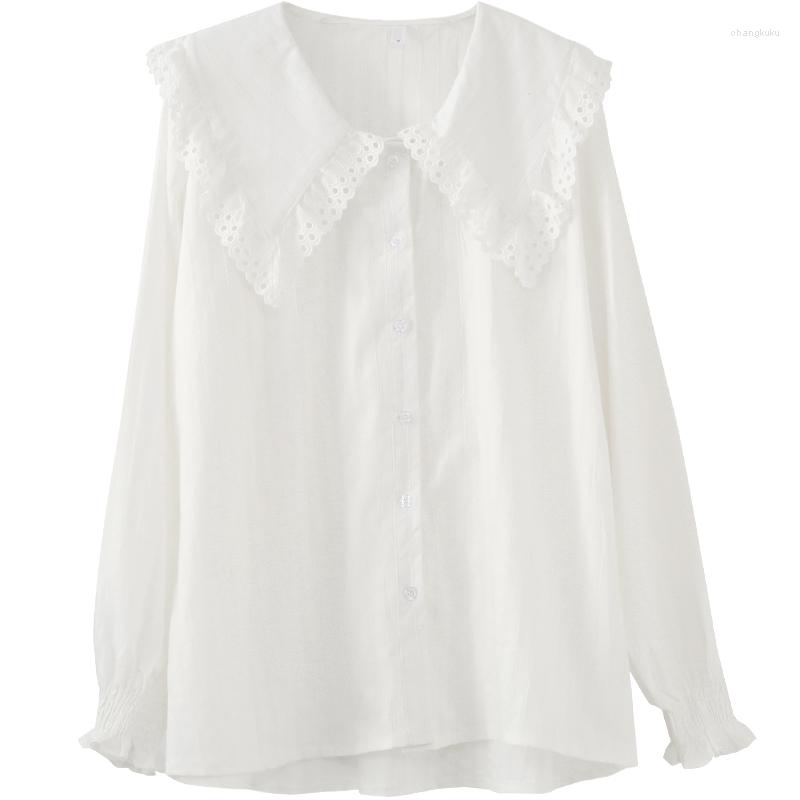Women' Blouses Sweet White Women Shirts 2023 Summer Turn-Down Collar Lantern Sleeved Loose Office Lady Elegant Outwear Coat Tops, See chart
Women' Blouses Sweet White Women Shirts 2023 Summer Turn-Down Collar Lantern Sleeved Loose Office Lady Elegant Outwear Coat Tops, See chart