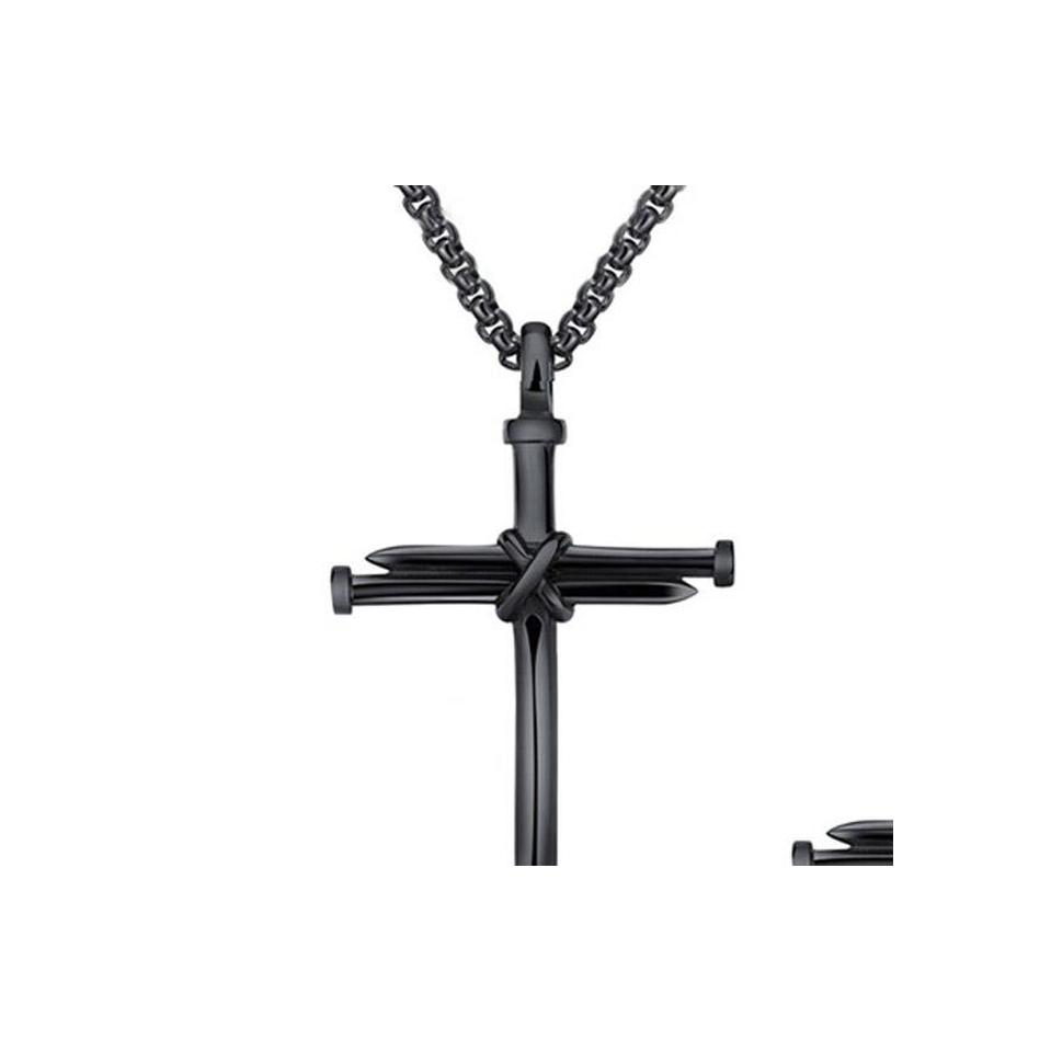 Pendant Necklaces Mens Jewelry Stainless Steel Nail And Rope Cross Necklace Drop Delivery Pendants Dhdda
Pendant Necklaces Mens Jewelry Stainless Steel Nail And Rope Cross Necklace Drop Delivery Pendants Dhdda