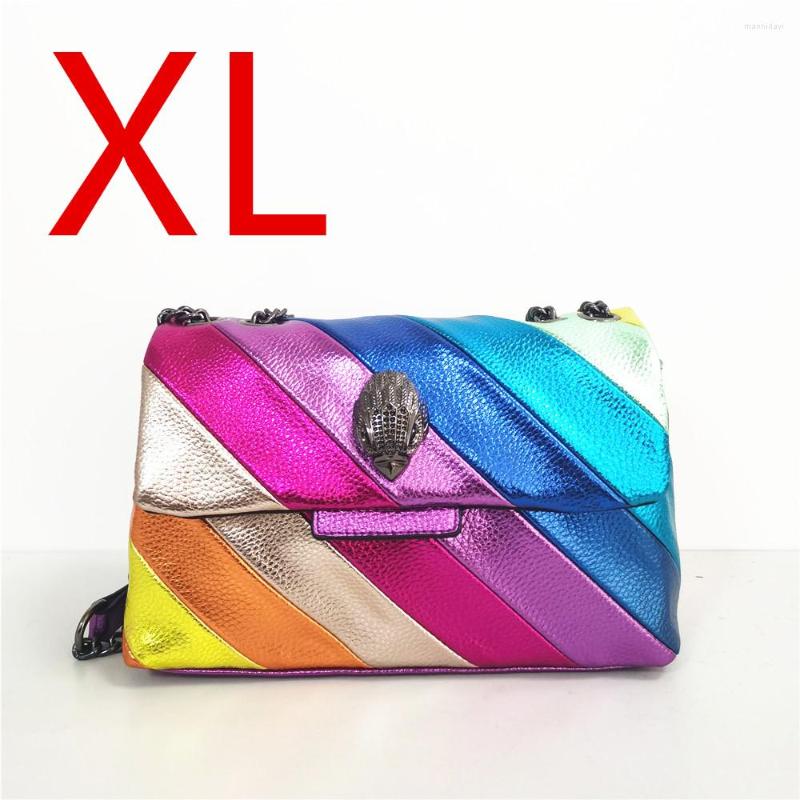 Evening Bags Summer Rainbow Women Handbag Colorful Jointting PU Leather Metallic Eagle Metal Cross Body Shoulder Bag, Purple
Evening Bags Summer Rainbow Women Handbag Colorful Jointting PU Leather Metallic Eagle Metal Cross Body Shoulder Bag, Purple