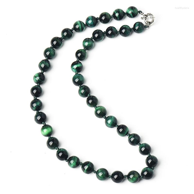 Chains Dark Green Add Dull Black Mixed Style Beads And The Transparemt Plump 10 MM Natural Tiger Stone Necklace.
Chains Dark Green Add Dull Black Mixed Style Beads And The Transparemt Plump 10 MM Natural Tiger Stone Necklace.