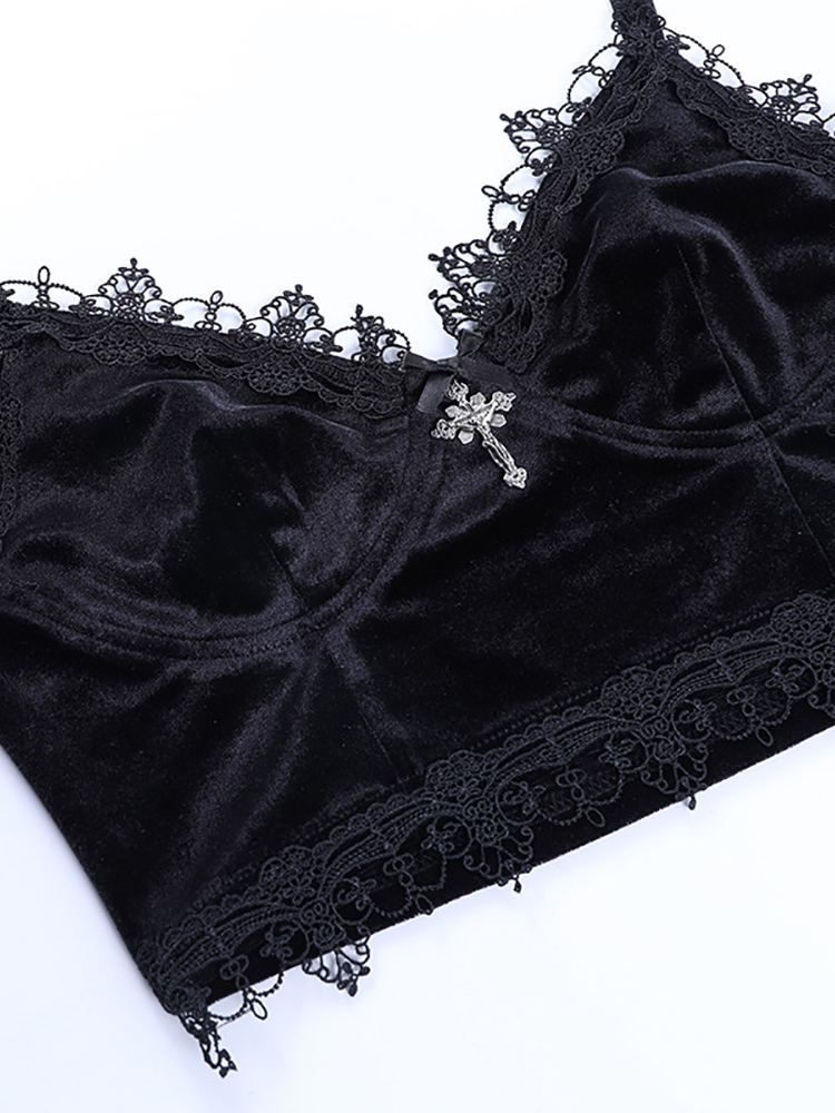 Women's Tanks Camis Goth Dark Mall Gothic Harajuku Velvet Black Lace Trim Emo Alternative Aesthetic Crop Top Backless Sexy Strap 230203, Red
Women's Tanks Camis Goth Dark Mall Gothic Harajuku Velvet Black Lace Trim Emo Alternative Aesthetic Crop Top Backless Sexy Strap 230203, Red