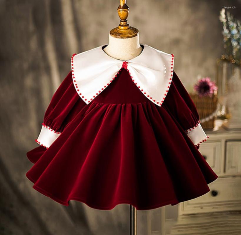 Girl Dresses Girls Party Autumn Winter Christmas Dress Long Sleeve One Year Birthday Outfit Baby Baptism Christening Gowns, Red
Girl Dresses Girls Party Autumn Winter Christmas Dress Long Sleeve One Year Birthday Outfit Baby Baptism Christening Gowns, Red