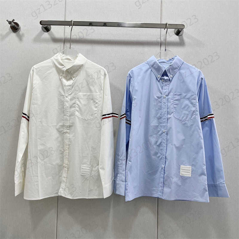 Embroidery Blouse Shirts Striped Trim Lapel Long Sleeve Fashion Shirt Irregular Hemline Loose-fitting Casual Joker Designer Tops 2 Colors Shirts For Woman, 1 white
Embroidery Blouse Shirts Striped Trim Lapel Long Sleeve Fashion Shirt Irregular Hemline Loose-fitting Casual Joker Designer Tops 2 Colors Shirts For Woman, 1 white