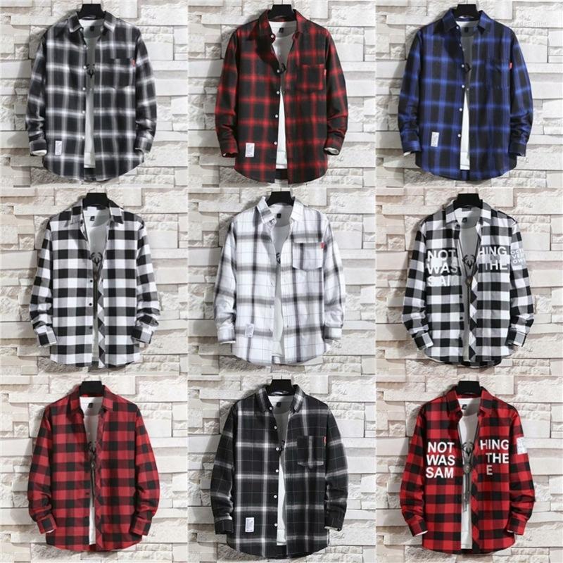 Men' Casual Shirts Men' Plaid Shirt Spring Autumn Korean Style Ins T-Shirt Long Sleeve Fashion Thin Coat B0007
Men' Casual Shirts Men' Plaid Shirt Spring Autumn Korean Style Ins T-Shirt Long Sleeve Fashion Thin Coat B0007