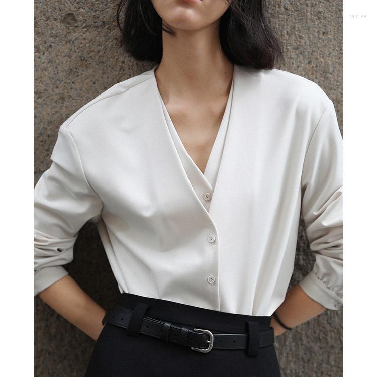 Women' Blouses Women Spring White Fake Two Pieces Design V-Necl Womens Tops And Fashion Casual Shirt Blusas Roupa Feminina, Khaki
Women' Blouses Women Spring White Fake Two Pieces Design V-Necl Womens Tops And Fashion Casual Shirt Blusas Roupa Feminina, Khaki