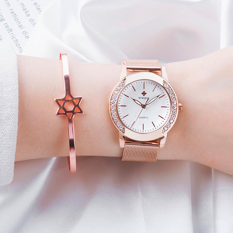 Wristwatches 2023 Luxury Rose Gold Women Watches Fashion Diamond Ladies Dress Watch Female Casual Mesh Steel Wristwatch Reloj MujerWristwatc, Rose black
Wristwatches 2023 Luxury Rose Gold Women Watches Fashion Diamond Ladies Dress Watch Female Casual Mesh Steel Wristwatch Reloj MujerWristwatc, Rose black