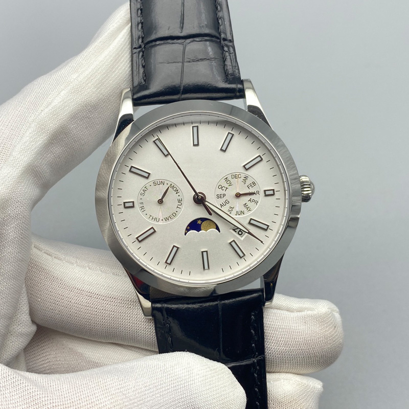 Watch Mens Watch Automatic Mechanical Watches For Men Business WristWatch Leather Strap Waterproof moon wristWatches Montre De Luxe 41MM, Color1
Watch Mens Watch Automatic Mechanical Watches For Men Business WristWatch Leather Strap Waterproof moon wristWatches Montre De Luxe 41MM, Color1