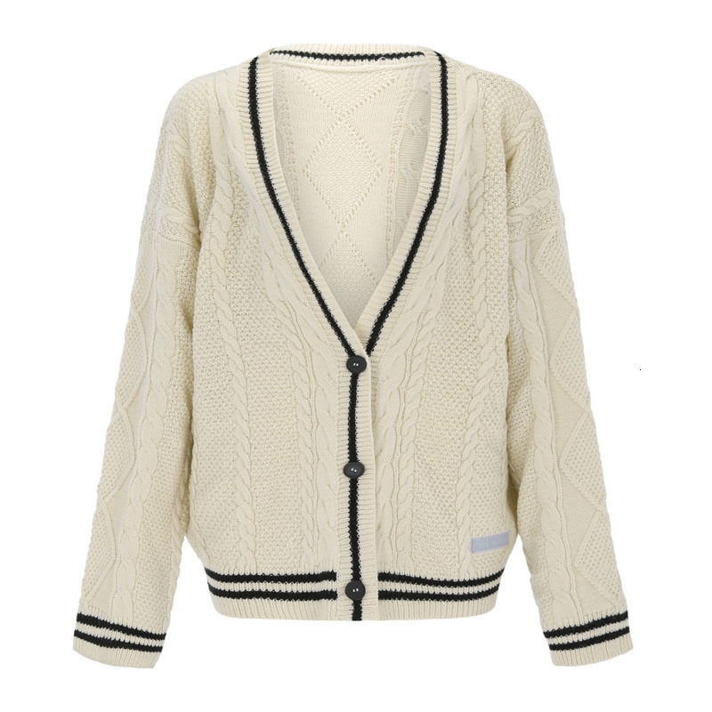 Women' Knits Tees Autumn Women Beige V-neck Star Embroidery Cardigan Casual Loose Sweater Fashion Temperament Knitted Jacket Y2k Streetwear 230202, Creamy-white
Women' Knits Tees Autumn Women Beige V-neck Star Embroidery Cardigan Casual Loose Sweater Fashion Temperament Knitted Jacket Y2k Streetwear 230202, Creamy-white