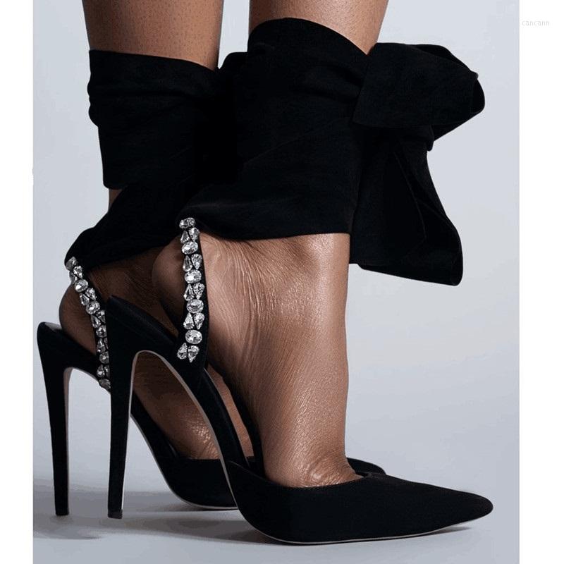 Dress Shoes Spring And Summer Pointed Black Suede Straps Rhinestone Stiletto Sandals Banquet Large Size Can Be Customized Women's Shoe
Dress Shoes Spring And Summer Pointed Black Suede Straps Rhinestone Stiletto Sandals Banquet Large Size Can Be Customized Women's Shoe