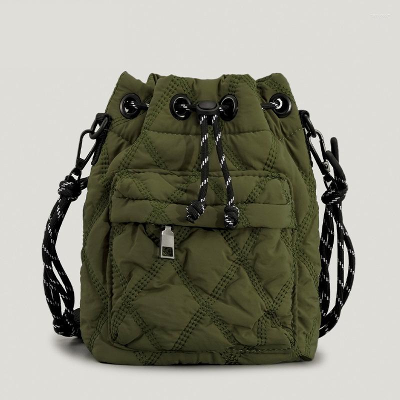 Evening Bags Casual Nylon Padded Women Shoulder Quilted Drawsting Crossbody Bag Vintage Bucket Small Tote Female Purses 2023 Winter, Black
Evening Bags Casual Nylon Padded Women Shoulder Quilted Drawsting Crossbody Bag Vintage Bucket Small Tote Female Purses 2023 Winter, Black