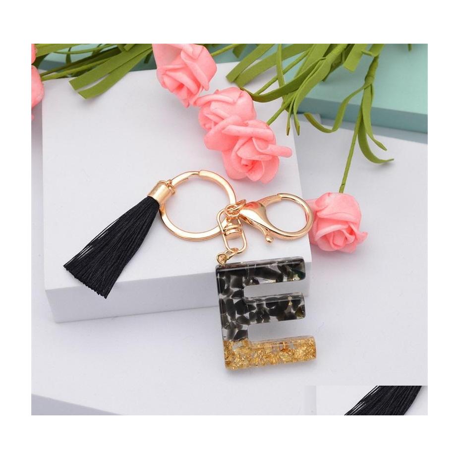 Key Rings Black Tassel Letter Keychain English Alphabet Keyring Glitter Gradient Resin Car Mirror Accessory Women Handbag Charms C3 Dh47I
Key Rings Black Tassel Letter Keychain English Alphabet Keyring Glitter Gradient Resin Car Mirror Accessory Women Handbag Charms C3 Dh47I