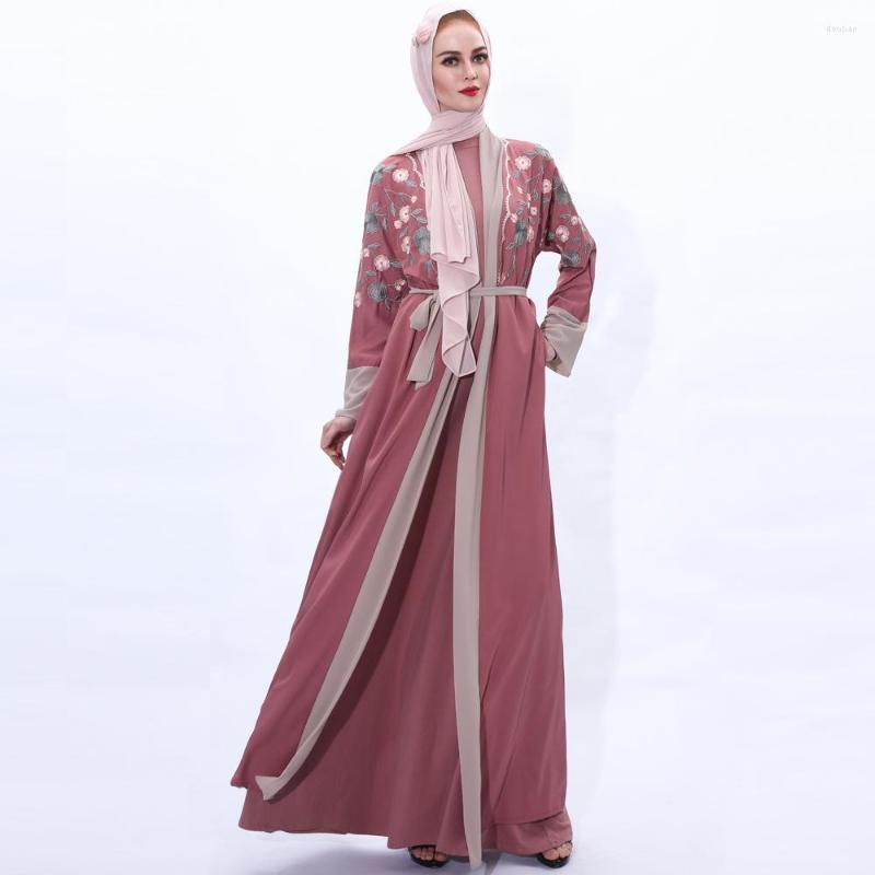 Ethnic Clothing Robe Femme Musulmane Embroidery Chiffon Cardigan Middle East Ramadan Dubai Abaya Turkey Eid Muslim Fashion Belt
Ethnic Clothing Robe Femme Musulmane Embroidery Chiffon Cardigan Middle East Ramadan Dubai Abaya Turkey Eid Muslim Fashion Belt