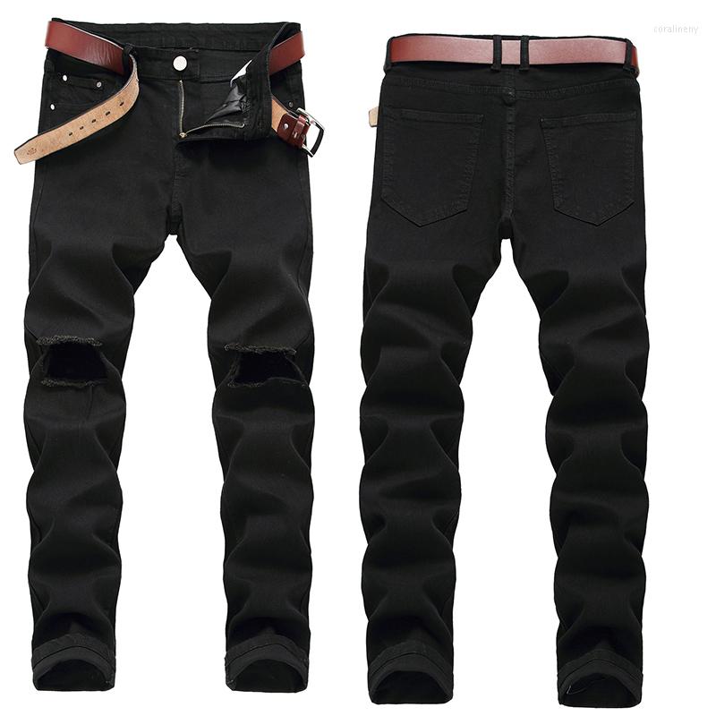 Men's Jeans Ripped Men Spring And Summer Product Trend Personality Knee Hole Beggar Pants Ins Tide Brand Straight Casual, Black
Men's Jeans Ripped Men Spring And Summer Product Trend Personality Knee Hole Beggar Pants Ins Tide Brand Straight Casual, Black