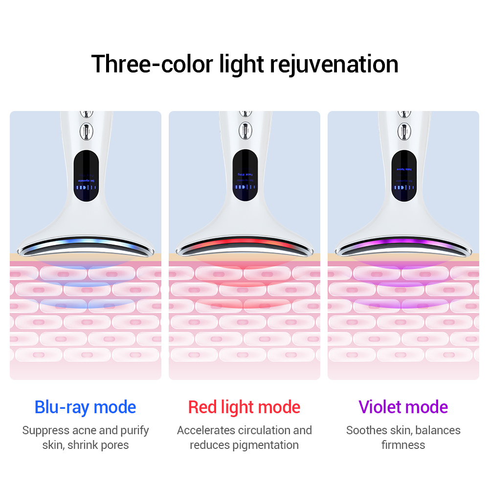 Face Massager EMS Microcurrent Face Neck Beauty Device LED Pon Firming Rejuvenation Anti Wrinkle Thin Double Chin Skin Care Massager 230203