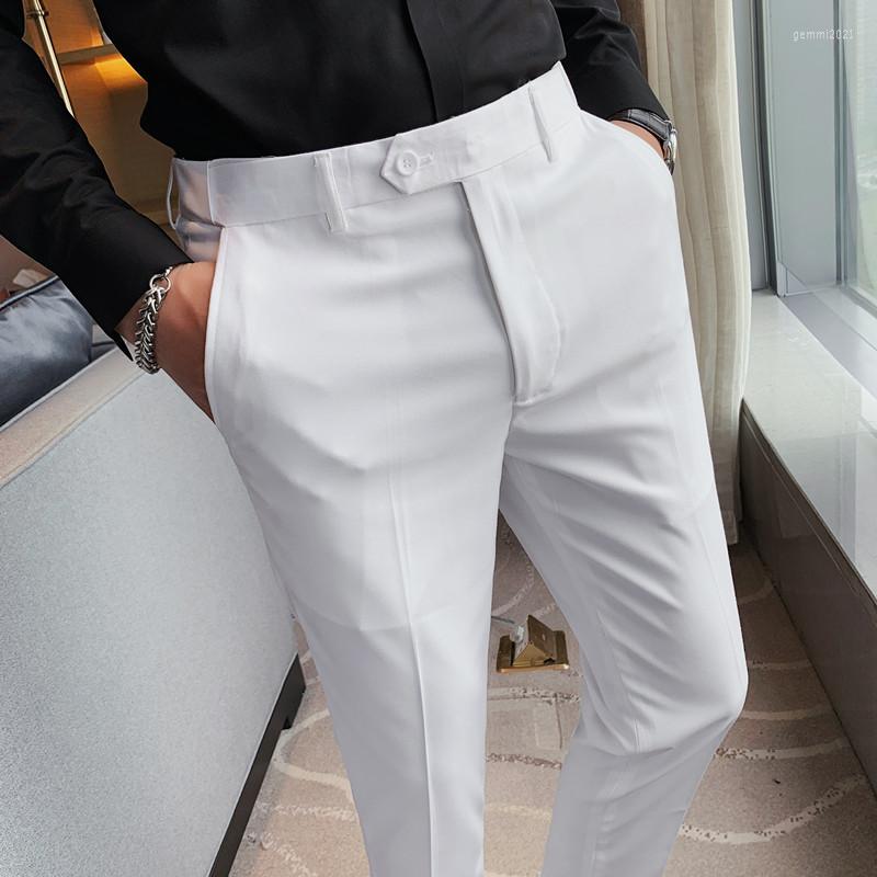 Men's Suits High Quality Men Dress Pants Autumn Korean Slim Fit Casual Office Trousers Ankle Length Business Formal Wear Pantalon Homme, Black
Men's Suits High Quality Men Dress Pants Autumn Korean Slim Fit Casual Office Trousers Ankle Length Business Formal Wear Pantalon Homme, Black