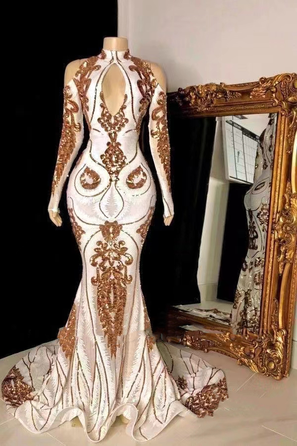 Aso Ebi Sequined Mermaid Prom Dresses Long Sleeves High Neck White And Gold Evening Formal Gowns African Black Girls Special Occasion Dress, Burgundy
Aso Ebi Sequined Mermaid Prom Dresses Long Sleeves High Neck White And Gold Evening Formal Gowns African Black Girls Special Occasion Dress, Burgundy