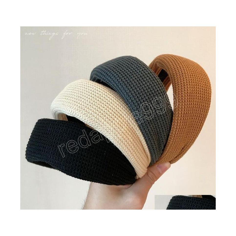 Headbands Fashion Womens Hair Accessories Solid Color Knitted Hairband Casual Autumn Winter Headwear Drop Delivery Jewelry Hairjewelr Dhch1
Headbands Fashion Womens Hair Accessories Solid Color Knitted Hairband Casual Autumn Winter Headwear Drop Delivery Jewelry Hairjewelr Dhch1
