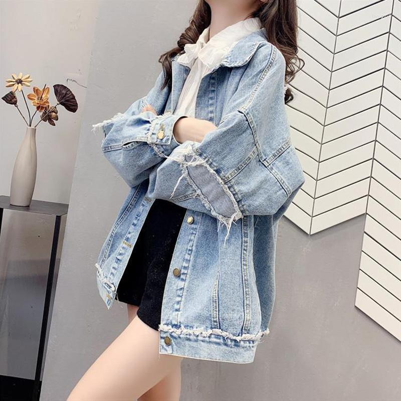 Women' Jackets 2023 BF Style Casual Loose Denim Fall Wash Frayed Coat Women Long Sleeve Jean Jacket Solid Oversize Outerwear, Blue
Women' Jackets 2023 BF Style Casual Loose Denim Fall Wash Frayed Coat Women Long Sleeve Jean Jacket Solid Oversize Outerwear, Blue