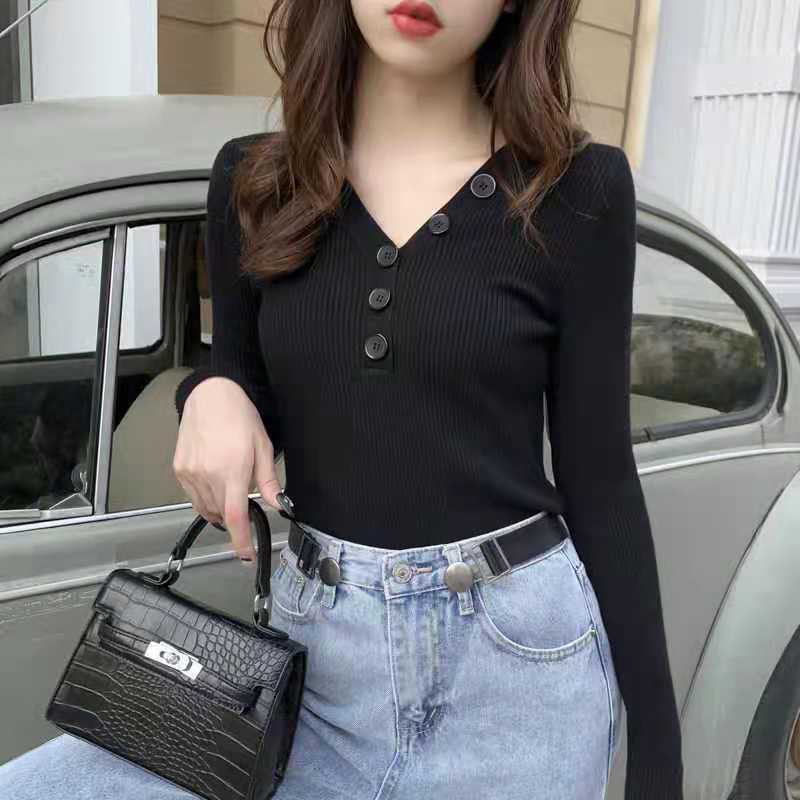 Women's Sweaters UG-23 Autumn Winter Cashmere Sweater Women Keep Warm V-neck Pullovers Knitting Fashion Korean Long Sleeve LooseTopsWomen's, Black
Women's Sweaters UG-23 Autumn Winter Cashmere Sweater Women Keep Warm V-neck Pullovers Knitting Fashion Korean Long Sleeve LooseTopsWomen's, Black