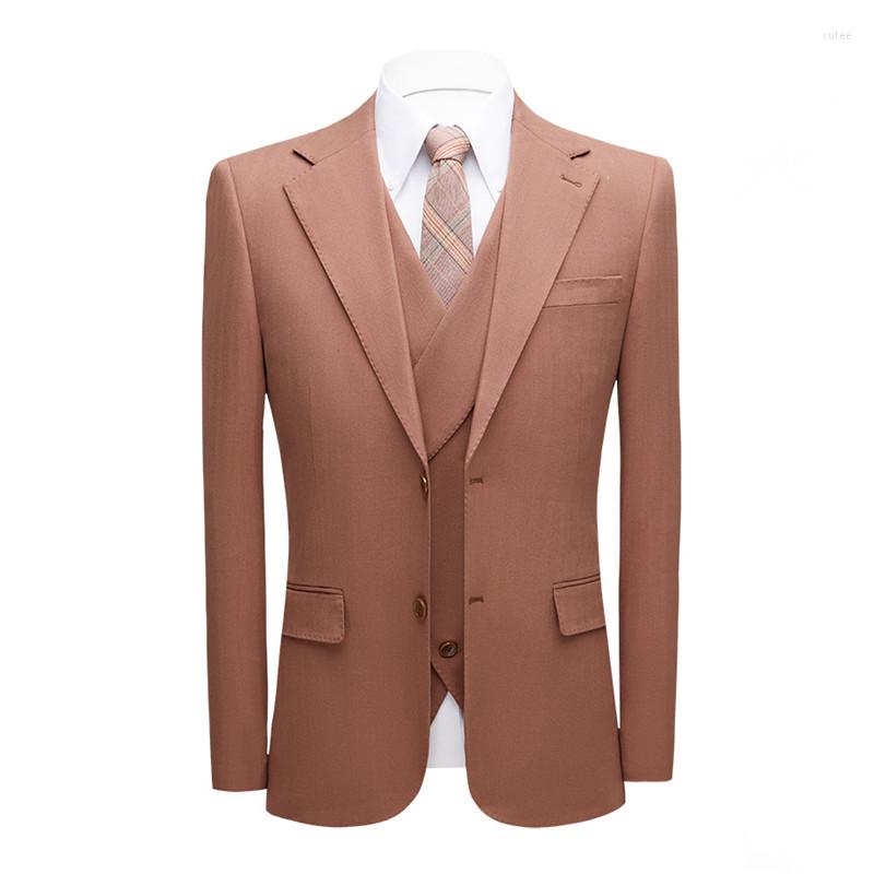 Men' Suits Men' Male Three-piece Suit Blazer Pants Vest Man' Business Casual Wedding Prom Tuxedo Costume Homme Luxe, Same as the picture 
Men' Suits Men' Male Three-piece Suit Blazer Pants Vest Man' Business Casual Wedding Prom Tuxedo Costume Homme Luxe, Same as the picture