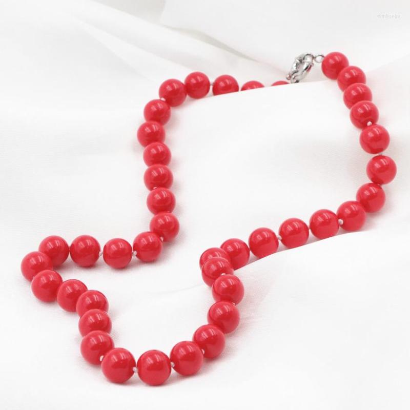 Choker Artificial Coral Round Beads Necklace Glass Lacquer Varnish Orange Reddish Short Chain Necklaces Gift Jewelry 18inch A611
Choker Artificial Coral Round Beads Necklace Glass Lacquer Varnish Orange Reddish Short Chain Necklaces Gift Jewelry 18inch A611
