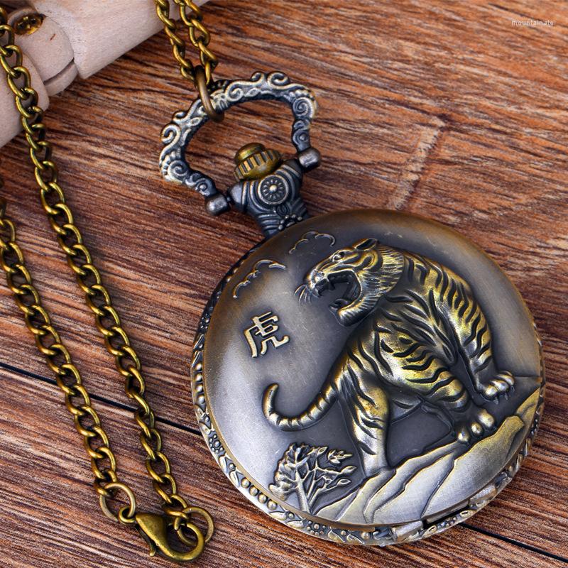 Pocket Watches & Fob Chinese Zodiac Animal Tiger Quartz Vintage Gift For Men/Women, Picture shown
Pocket Watches & Fob Chinese Zodiac Animal Tiger Quartz Vintage Gift For Men/Women, Picture shown