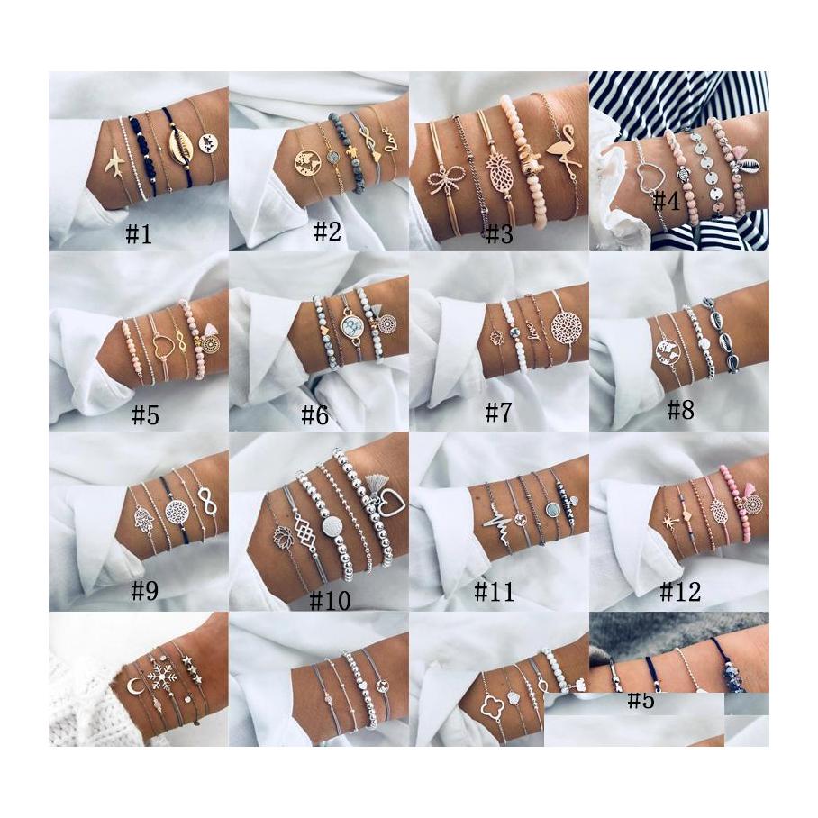 Charm Bracelets Bohemian Style Sets For Women Sea Shell Map Turtle Pineapple Heart Lotus Moon Natural Stone Beads Chains Bangle Boho Otyy5
Charm Bracelets Bohemian Style Sets For Women Sea Shell Map Turtle Pineapple Heart Lotus Moon Natural Stone Beads Chains Bangle Boho Otyy5