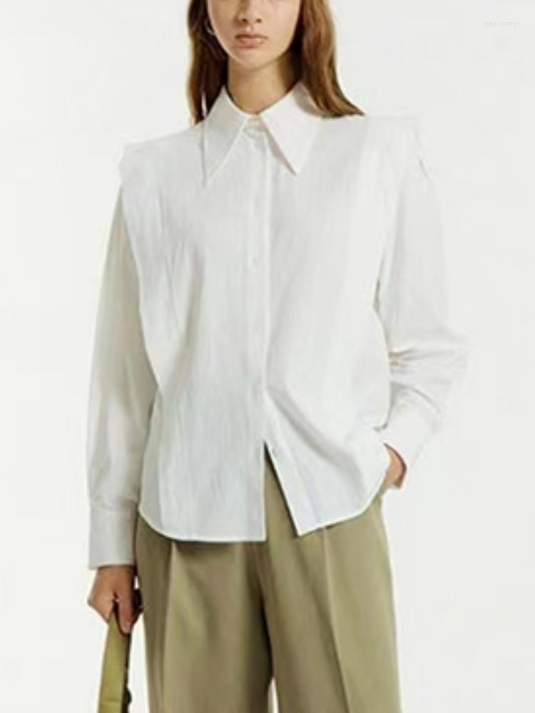 Women' Blouses 2023 Autumn And Winter Pointed Collar Lapel Solid Color Stitching Women Casual Long-sleeved Shirt Top, White
Women' Blouses 2023 Autumn And Winter Pointed Collar Lapel Solid Color Stitching Women Casual Long-sleeved Shirt Top, White