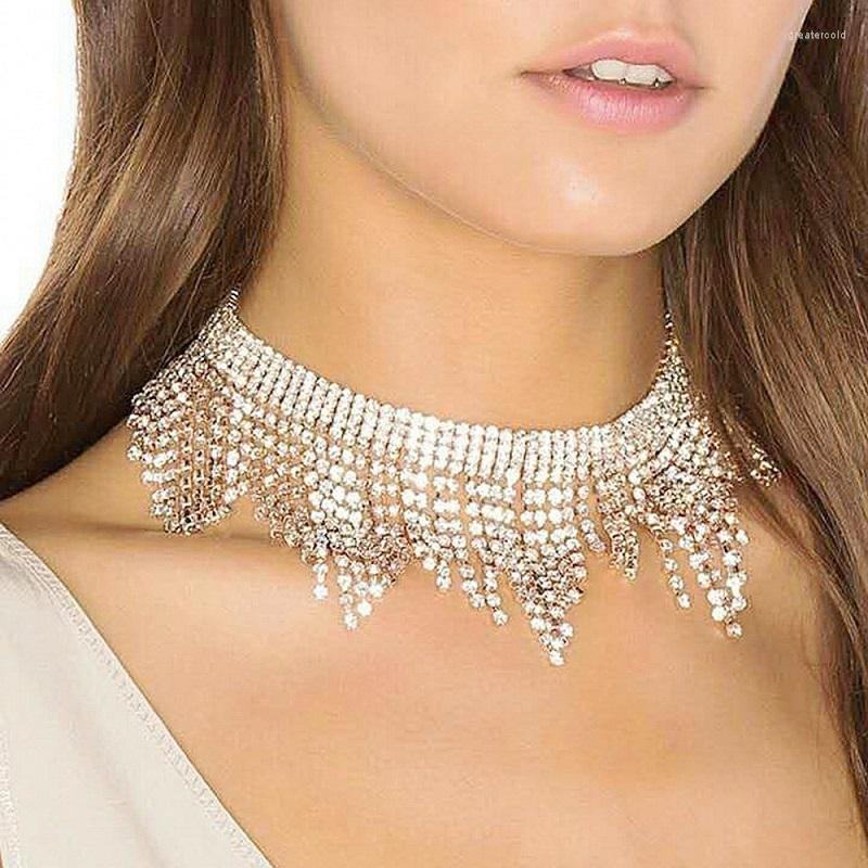 Choker Luxury Crystal Necklace For Women Trendy Rhinestone Tassel Jewelry Party Accessories Collier Femme Gift
Choker Luxury Crystal Necklace For Women Trendy Rhinestone Tassel Jewelry Party Accessories Collier Femme Gift
