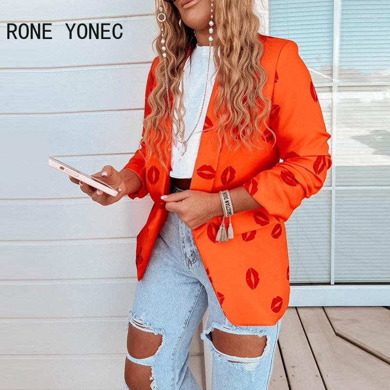 Women' Jackets Women Elegant All Over Print With Lip Pattern Long Sleeves Fake Pocket Blazer, Orange
Women' Jackets Women Elegant All Over Print With Lip Pattern Long Sleeves Fake Pocket Blazer, Orange