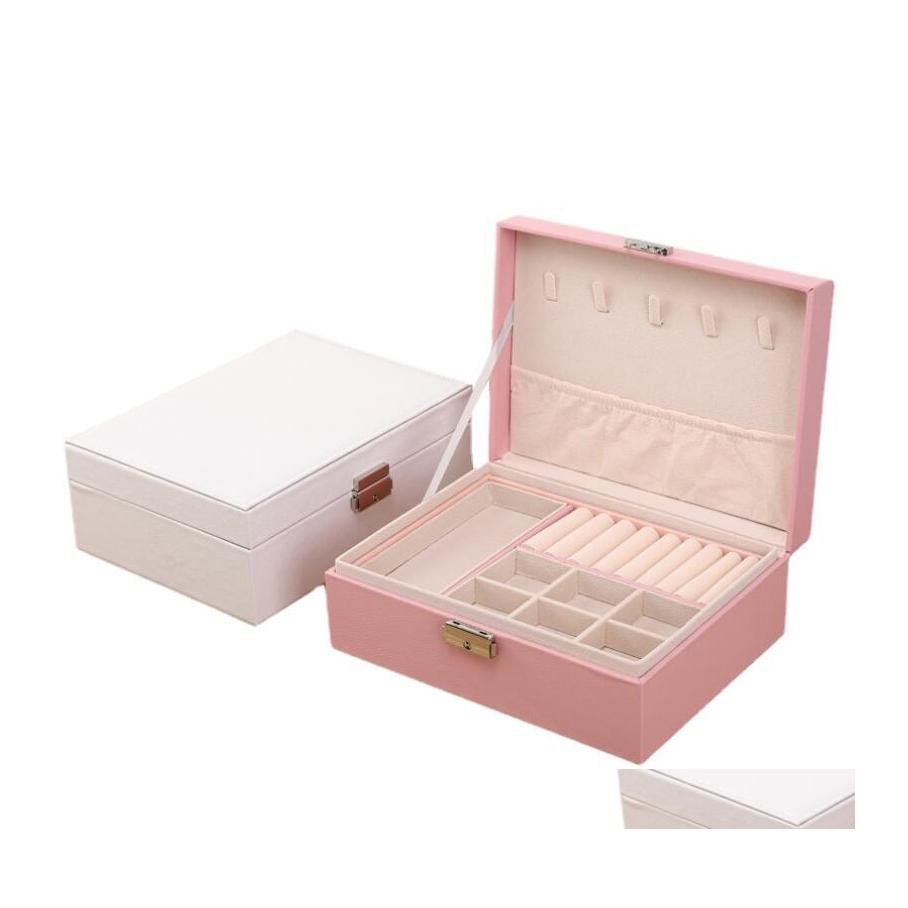 Jewelry Boxes Fashion Mtifunction Leather Double Layer Organizer Display Travel Case Portable Storage Box Drop Delivery Packaging Otpq1
Jewelry Boxes Fashion Mtifunction Leather Double Layer Organizer Display Travel Case Portable Storage Box Drop Delivery Packaging Otpq1