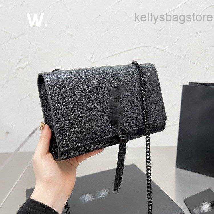 Designer Brand Yslbag Chain Flap Satchel Lourent Purse Classic Tassel Shoulder Bag Luxury Kate Flip Handbag Siant Paris Women's Trendy BAUX, Black
Designer Brand Yslbag Chain Flap Satchel Lourent Purse Classic Tassel Shoulder Bag Luxury Kate Flip Handbag Siant Paris Women's Trendy BAUX, Black