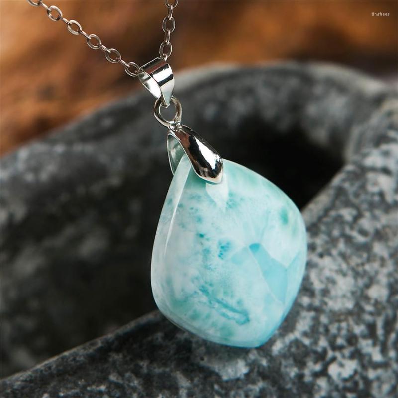 Pendant Necklaces Arrival Fashion Drop Natural Larimar Gems Stone Necklace Crystal Water Bead Charm
Pendant Necklaces Arrival Fashion Drop Natural Larimar Gems Stone Necklace Crystal Water Bead Charm