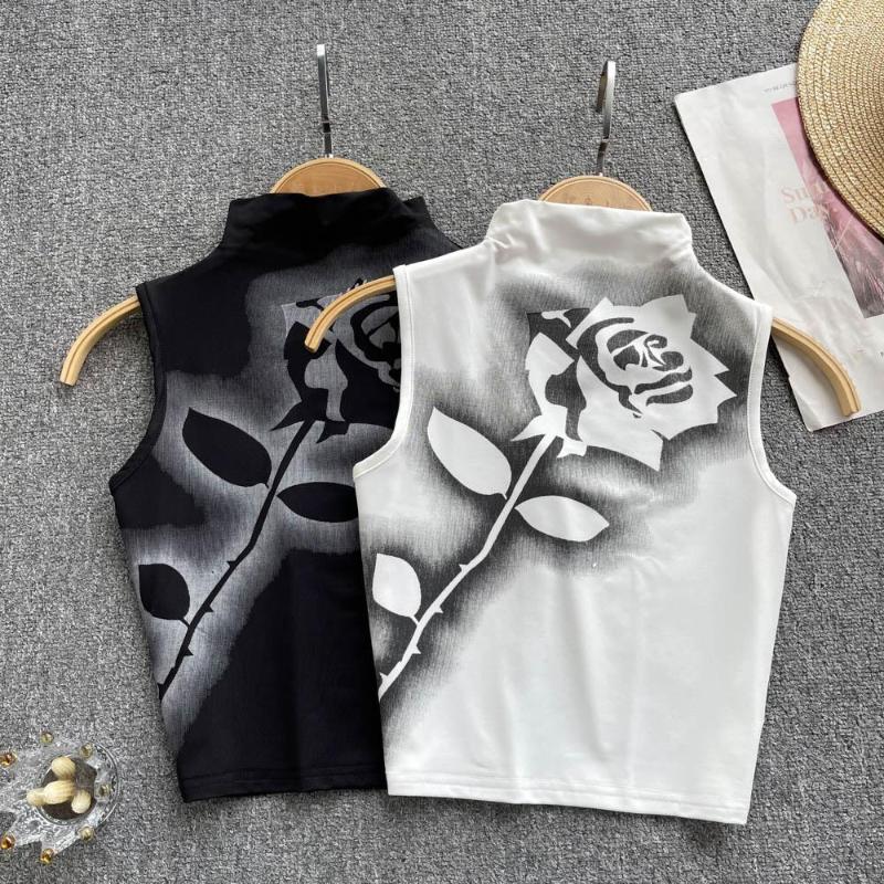 Women's Vests Harajuku Style Fashion Printed Sleeveless Vest Outer Wear Inner Camis Women 2023 Summer Half Turtleneck Slim Tank Top Y2k, Black
Women's Vests Harajuku Style Fashion Printed Sleeveless Vest Outer Wear Inner Camis Women 2023 Summer Half Turtleneck Slim Tank Top Y2k, Black