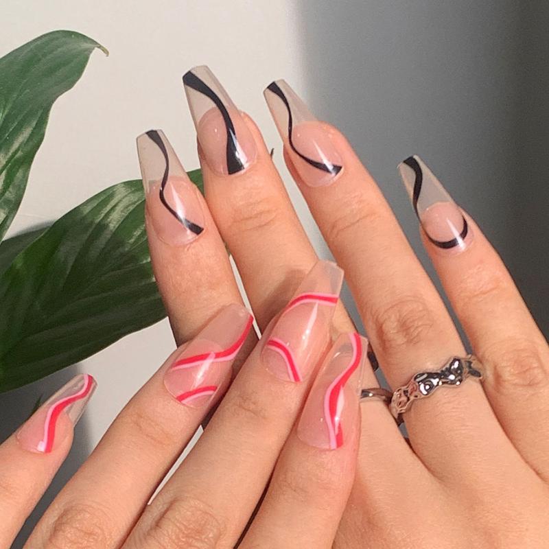 False Nails 24pcs/Box Press On Detachable Manicure Tool Full Cover Ballerina Wearable Nail Tips Fake, 02
False Nails 24pcs/Box Press On Detachable Manicure Tool Full Cover Ballerina Wearable Nail Tips Fake, 02