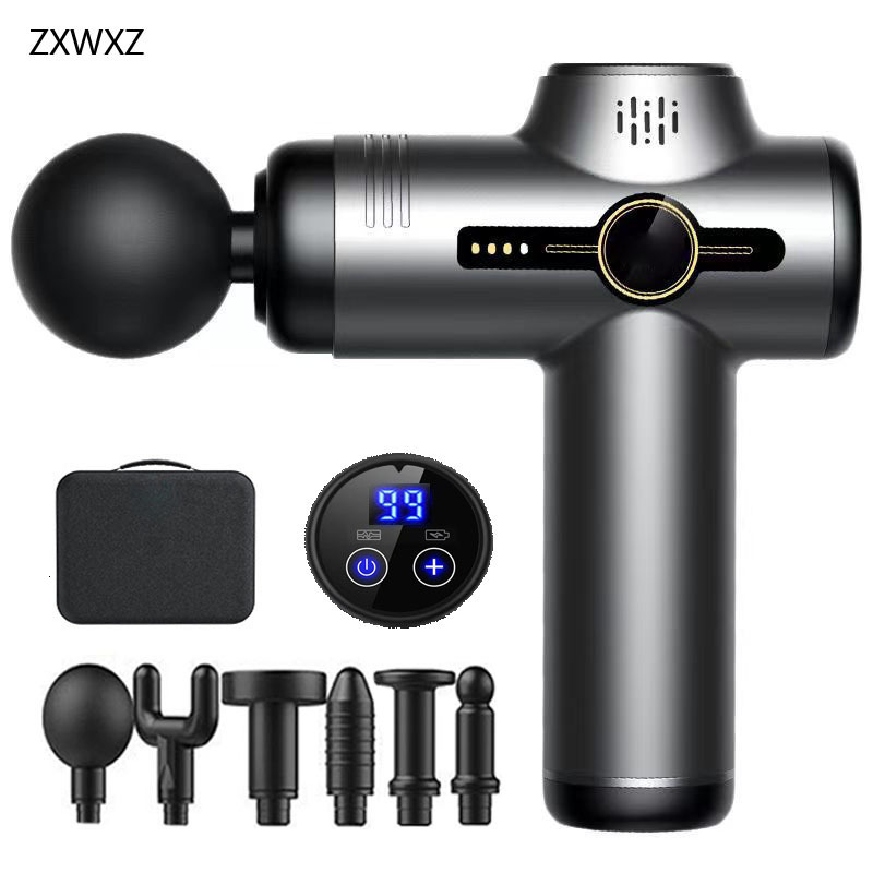 Full Body Massager Mini Massage Gun Electric Shock Muscle Relaxation Vibration Fitness Massager For Body Neck Back Ladies Home Travel Fascia Gun 23020