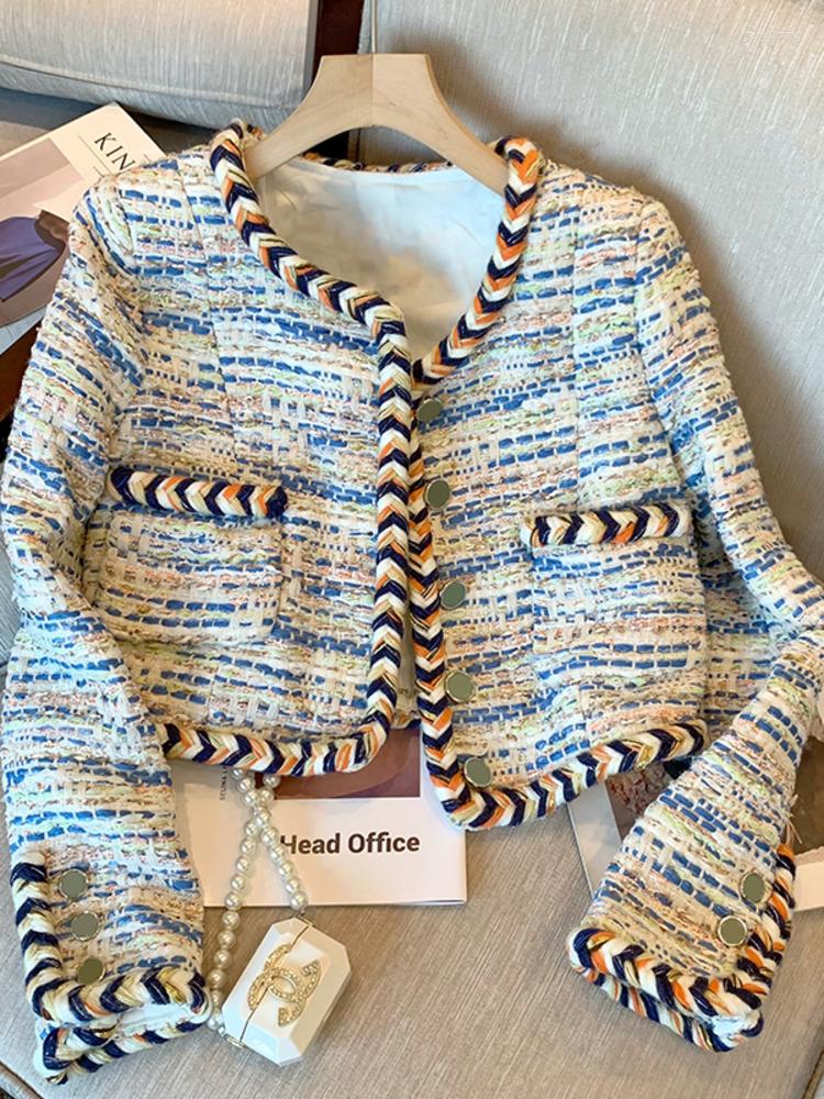 Women' Jackets Small Fragrant Autumn Women' Tweed Jacket Short Coat 2023 Designer Women O Neck Fashion Weave Green Button Outerwear, Picture color
Women' Jackets Small Fragrant Autumn Women' Tweed Jacket Short Coat 2023 Designer Women O Neck Fashion Weave Green Button Outerwear, Picture color