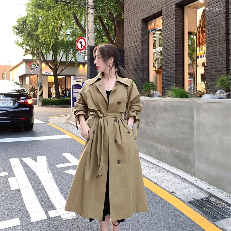Women's Trench Coats Female Khaki Windbreaker Women 2023 Mid-length Temperament British Style Tie Waist Casual Jacket Over-the-knee Coat 94
Women's Trench Coats Female Khaki Windbreaker Women 2023 Mid-length Temperament British Style Tie Waist Casual Jacket Over-the-knee Coat 94