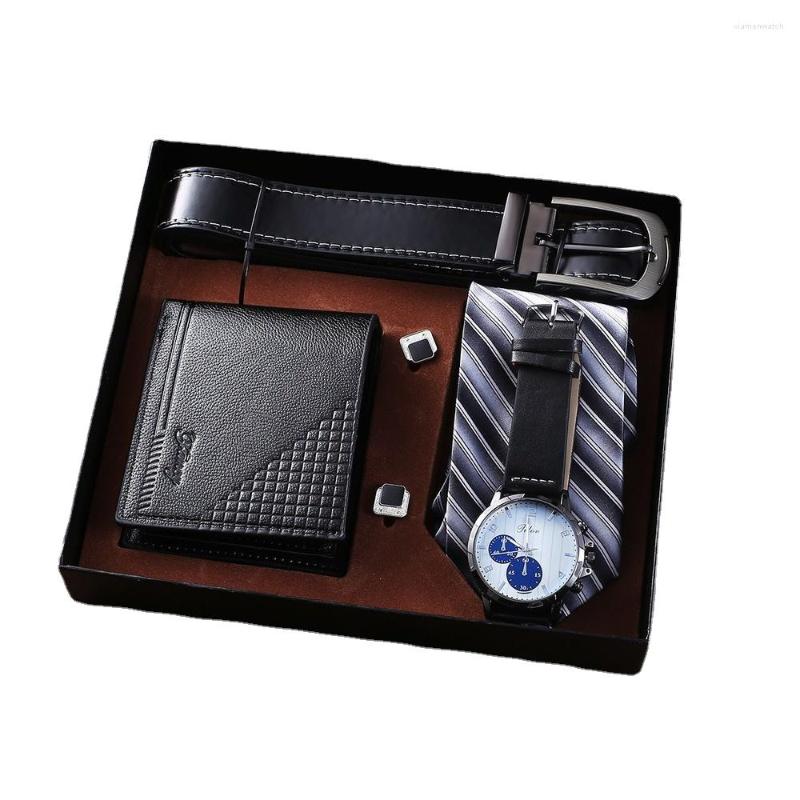 Wristwatches 5Pcs/Set Fashion Mens Watches Set Luxury Gift Box Watch For Men Tie Cufflinks Belt Wallet Male Quartz Wristwatch, Black
Wristwatches 5Pcs/Set Fashion Mens Watches Set Luxury Gift Box Watch For Men Tie Cufflinks Belt Wallet Male Quartz Wristwatch, Black