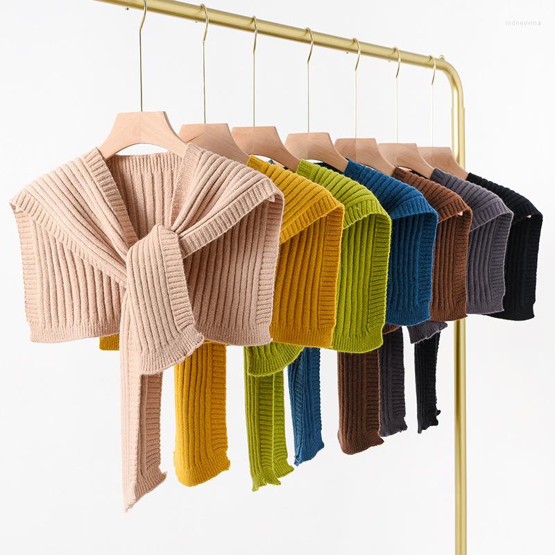 Scarves Solid Knitted Shawls Women Winter Warm Wool Shoulders Wraps Korean Japan Thicker Fake Collar Cape Knotted Scarf Autumn
Scarves Solid Knitted Shawls Women Winter Warm Wool Shoulders Wraps Korean Japan Thicker Fake Collar Cape Knotted Scarf Autumn