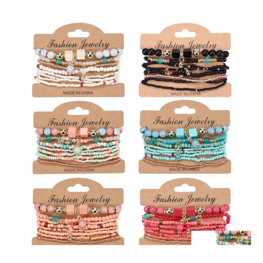Beaded Strands Fashion Elastic Mtilayer Crystal Stone Beads Tassel Charms Bracelets Boho Bracelet For Women Gift 8Pcs/Set Drop Deli Ot5Wv
Beaded Strands Fashion Elastic Mtilayer Crystal Stone Beads Tassel Charms Bracelets Boho Bracelet For Women Gift 8Pcs/Set Drop Deli Ot5Wv