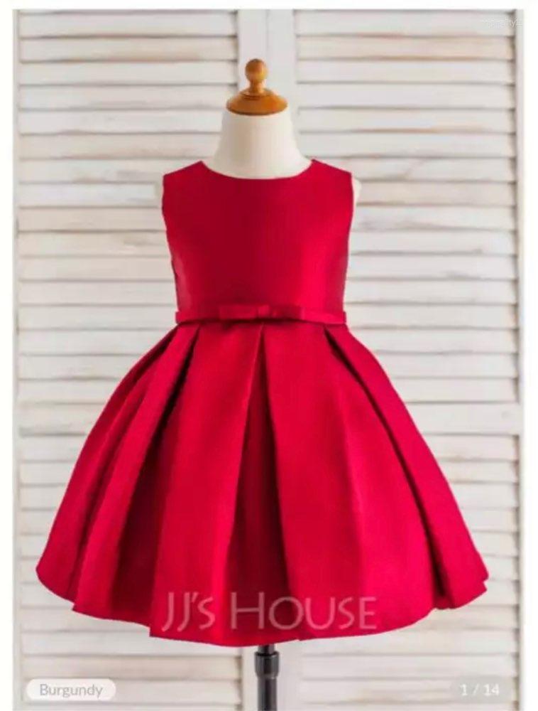Girl Dresses Eightree Red A Line Satin Flower Girls Jewel Neck Sleeveless Knee Length Party Gowns Formal Dress, Beige
Girl Dresses Eightree Red A Line Satin Flower Girls Jewel Neck Sleeveless Knee Length Party Gowns Formal Dress, Beige