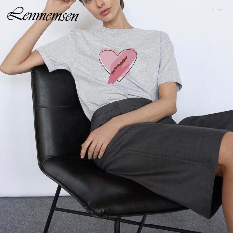 Women's T Shirts Lenmemsen Summer Casual Cotton For Women Trendy Loose Short Sleeves Graphic Tee Female Simple Heart Printed Tops Girls, Dark green
Women's T Shirts Lenmemsen Summer Casual Cotton For Women Trendy Loose Short Sleeves Graphic Tee Female Simple Heart Printed Tops Girls, Dark green