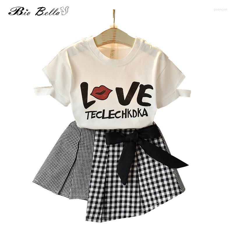 Clothing Sets Summer 2PCS Girls Set Toddler Love Letter Printed Short Sleeve White T-shirt Plaid Skirts Girl Outfits Fashion Kids Clothes
Clothing Sets Summer 2PCS Girls Set Toddler Love Letter Printed Short Sleeve White T-shirt Plaid Skirts Girl Outfits Fashion Kids Clothes