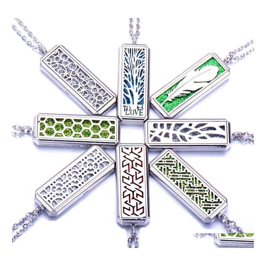 Pendant Necklaces Women Men Aromatherapy Necklace Diffuser Jewelry Rec Stainless Steel Magnetic Locket Essential Oil Per Drop Delive Otsd7
Pendant Necklaces Women Men Aromatherapy Necklace Diffuser Jewelry Rec Stainless Steel Magnetic Locket Essential Oil Per Drop Delive Otsd7