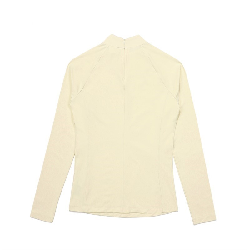 Outdoor TShirts Golf Wear Womens Long Sleeve TShirt Sunscreen Breathable Quick Dry Stand Collar Top 230203