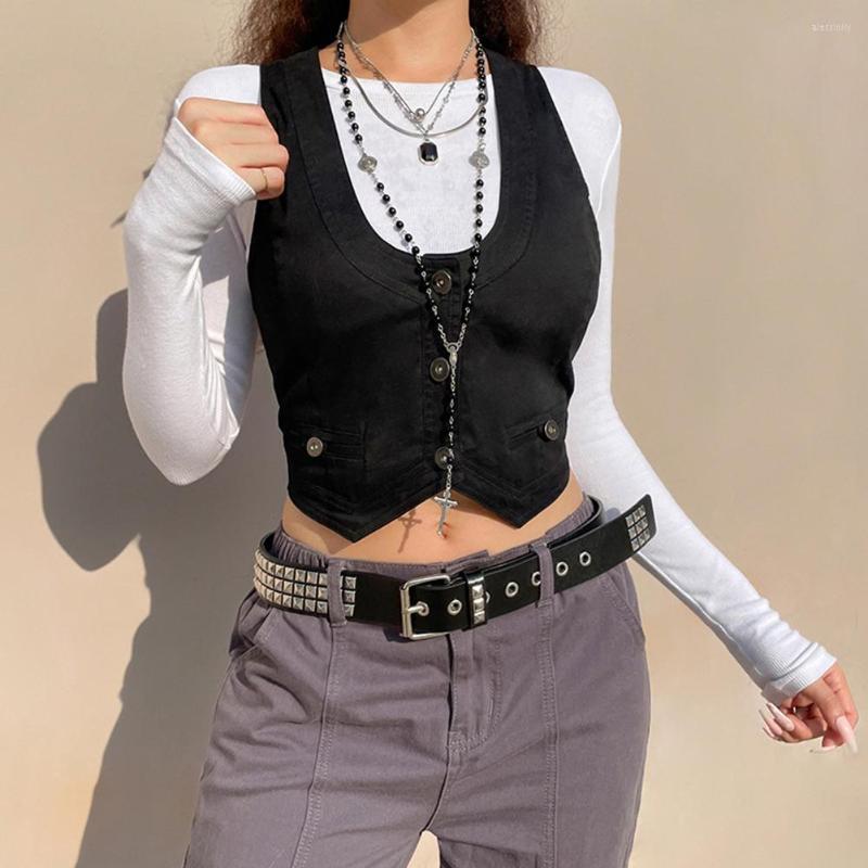 Women' Tanks Grunge Fairycore Women Vests Y2k Button Corset Top Short Cardigan Sleeveless Tank Tops Skinny V Neck Aesthetic Punk Crop, Black
Women' Tanks Grunge Fairycore Women Vests Y2k Button Corset Top Short Cardigan Sleeveless Tank Tops Skinny V Neck Aesthetic Punk Crop, Black